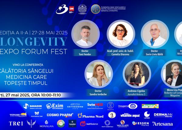 longevity expo forum fest 2025 calatoria sangelui medicina care topeste timpul