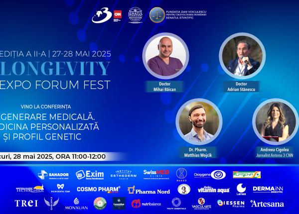 longevity forum fest 2025 regenerare medicala medicina personalizata si profil genetic
